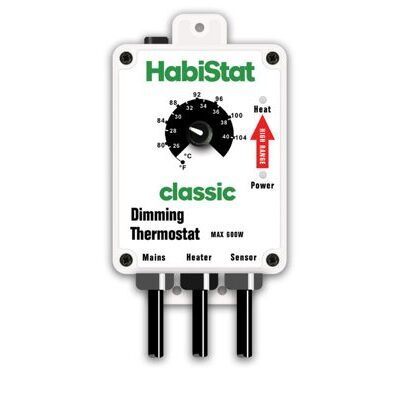 HABISTAT DIMMBARER THERMOSTAT HÖHERE TEMPERATUREN WEISS 600 WATT