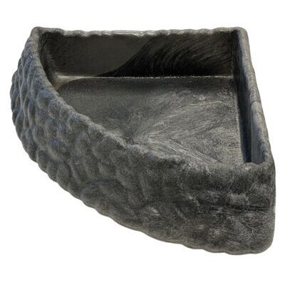 REPTO DECO CORNER DISH GREY XL