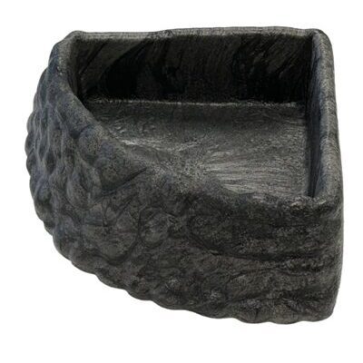 REPTO DECO CORNER DISH GREY L