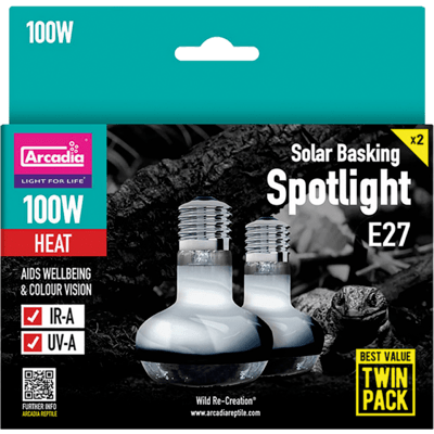 ARC SPOTLI 100W TWINPACK