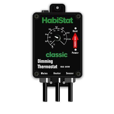 HABISTAT DIMMBARER THERMOSTAT HÖHERE TEMPERATUREN SCHWARZ 600 WATT