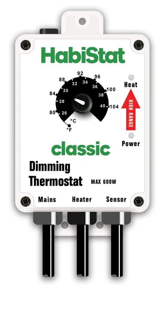 HABISTAT DIMMBARER THERMOSTAT HÖHERE TEMPERATUREN WEISS 600 WATT