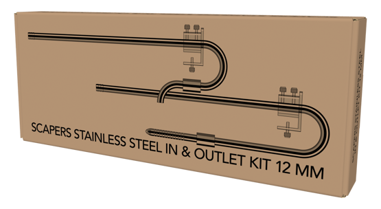 SF SCAPERS EDELSTAHL IN&OUTLET KIT 12 MM