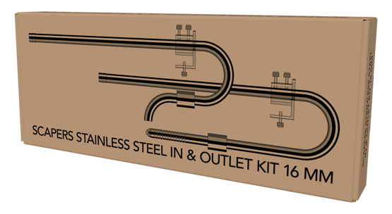 SF SCAPERS EDELSTAHL IN&OUTLET KIT 16 MM