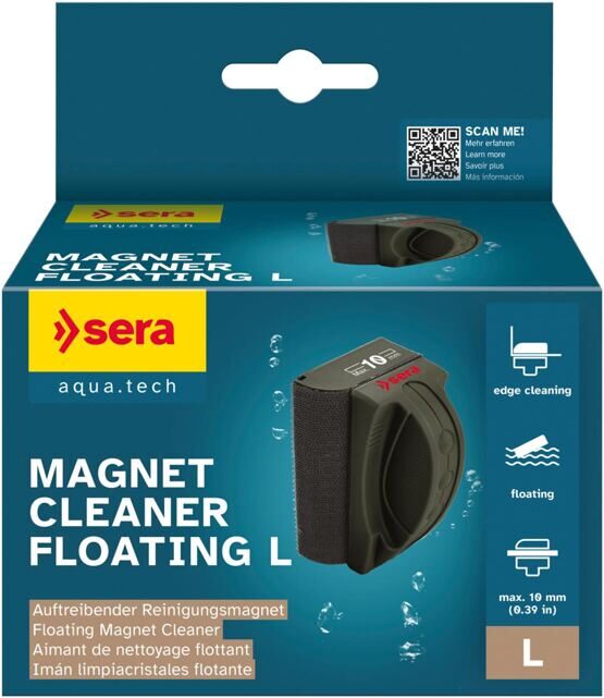 Magnet Cleaner Floating L 10 mm Glass